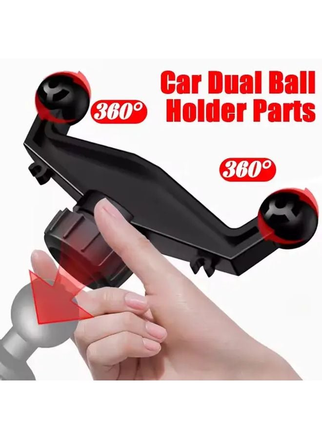 Double Ball Headrest Car Phone Mount Dual Triple Mounting Arm ABS Material - Image 5
